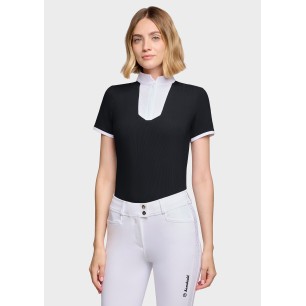 Polo de concours manches courtes Samshield Janelle - Noir