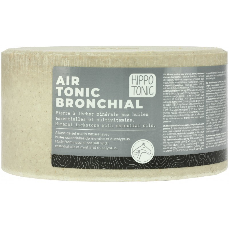 Pierre à sel complémentée Hippo Tonic Air Tonic bronchial - 3kg Pierre à sel complémentée Hippo Tonic Air Tonic bronchial - 3kg