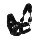Licol Equestro nylon avec revetement mouton synthétique - Noir Licol Equestro nylon avec revetement mouton synthétique - Noir