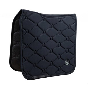 Tapis de selle Samshield Spineshield Dressage Swarovski - Noir