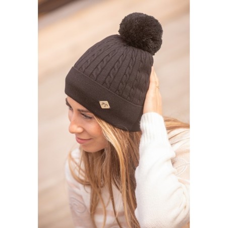 Bonnet Pénélope Virgie Noir