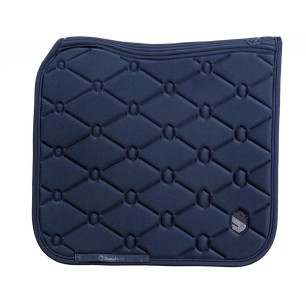 Tapis de selle Samshield Spineshield Dressage Swarovski - Bleu