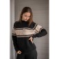 Pull Pénélope Noris Noir/Camel Pull Pénélope Noris Noir/Camel