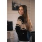 Pull Pénélope Noris Noir/Camel Pull Pénélope Noris Noir/Camel