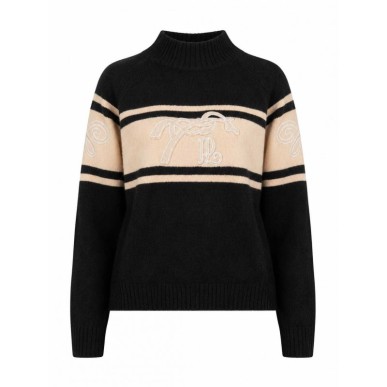 Pull Pénélope Noris Noir/Camel