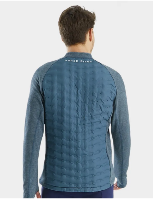 Veste Hybride d'équitation homme Horse Pilot Storm steel blue