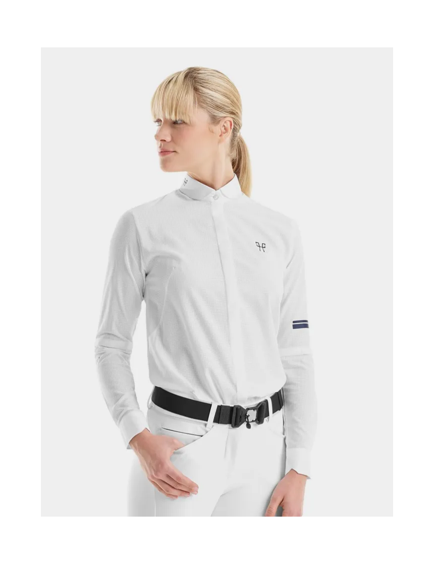 Chemise Femme Horse Pilot Design LS Shirt Blanc
