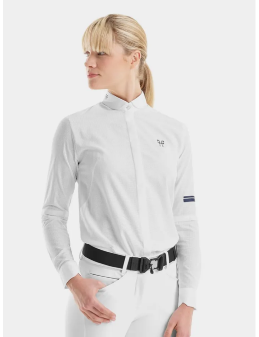 Chemise Femme Horse Pilot Design LS Shirt Blanc