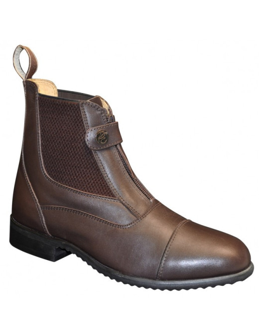Privilège Equitation - Chaussant - Boots d'équitation en cuir Loreto Marron