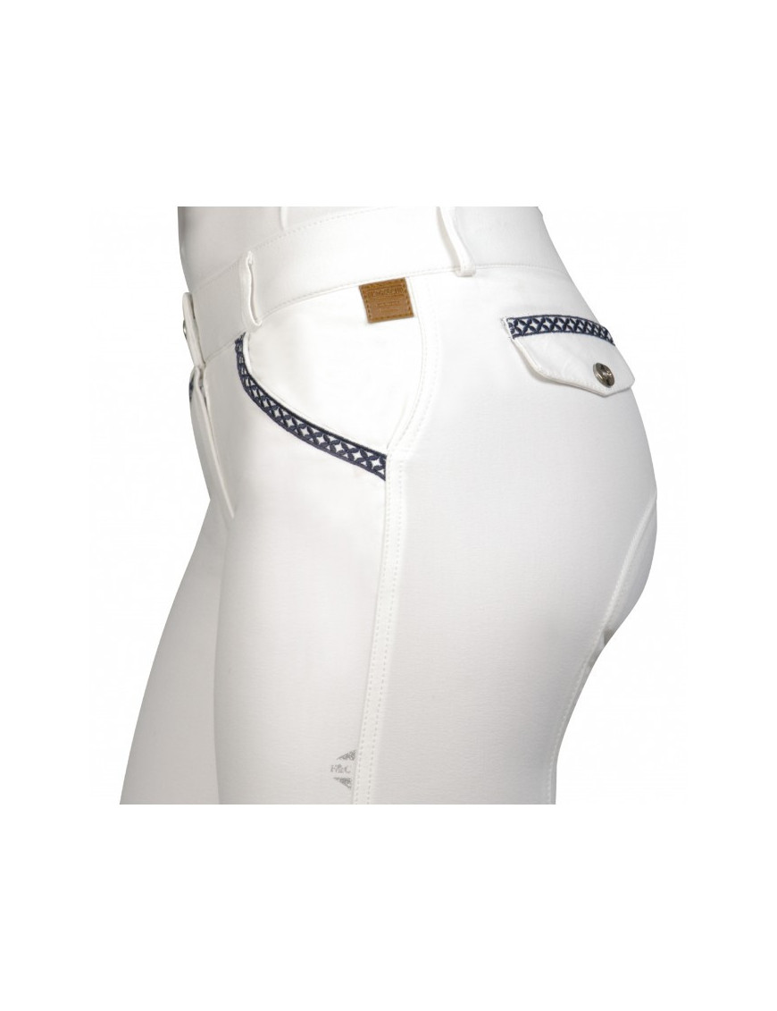 Pantalon d'équitation enfant Flags and cup Florida blanc
