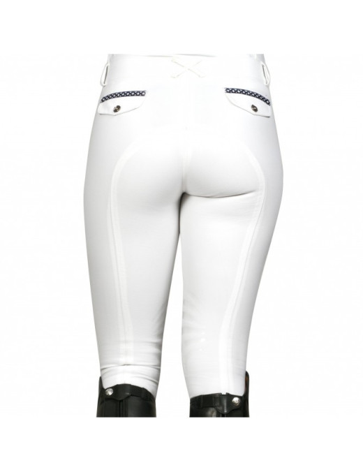 Pantalon d'équitation enfant Flags and cup Florida blanc