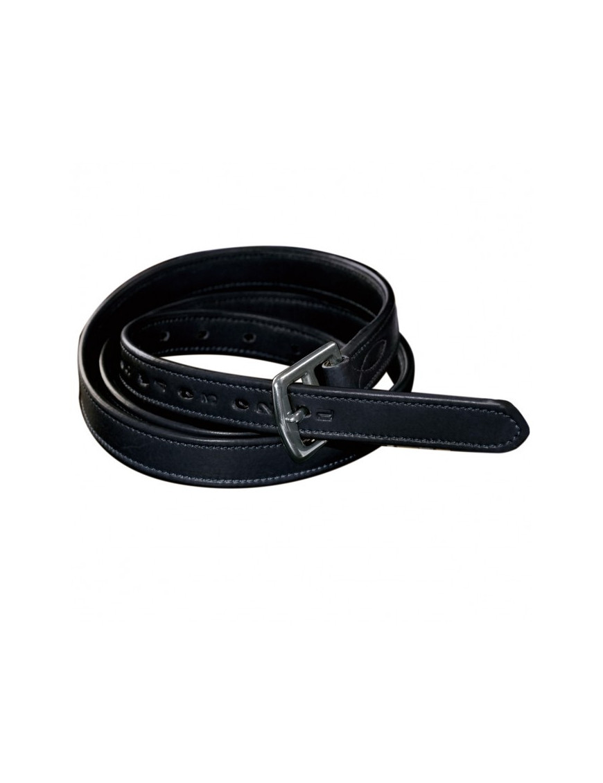 Etrivières Nylon / Cuir Grainé Noir 140cm Flags and Cup Etrivières Nylon / Cuir Grainé Noir 140cm Flags and Cup