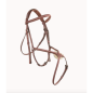 Bridon 1/2 rond CWD doublé muserolle croisée marron Bridon 1/2 rond CWD doublé muserolle croisée marron