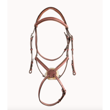 CWD - Bridons - Bridon 1/2 rond doublé muserolle croisée