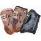 Protèges boulet double coques à scratch TdeT Marron Protèges boulet double coques à scratch TdeT Marron