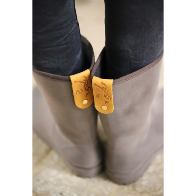 Pénélope Leprevost - Chaussant - Bottes de pluis en PVC "Lola" Marron