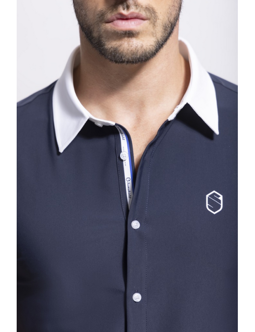 Polo de concours Samshield Georgio manches courtes - Marine