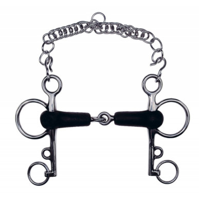 Feeling - Mors - Mors pelham caoutchouc brisé branches 13cm