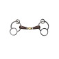 Mors Jump'in Pessoa allemand double brisure recouvert de cuir Mors Jump'in Pessoa allemand double brisure recouvert de cuir