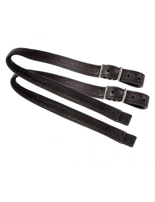 Antares - Etrivières de dressage doublée veau noir T.3 (70/75.5cm)