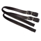 Etrivières de dressage doublées veau noir Antares Etrivières de dressage doublées veau noir Antares