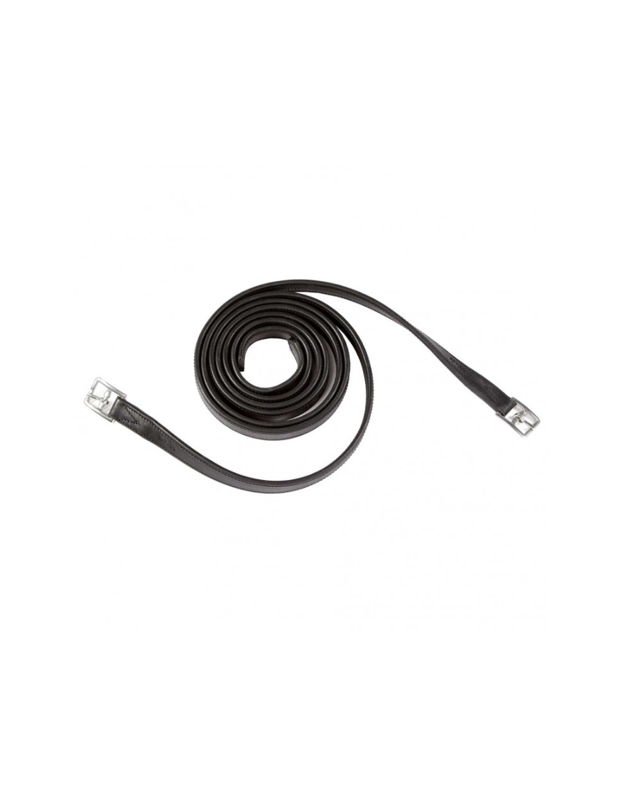 Etrivières doublées veau Noir Antares 135 cm Etrivières doublées veau Noir Antares 135 cm