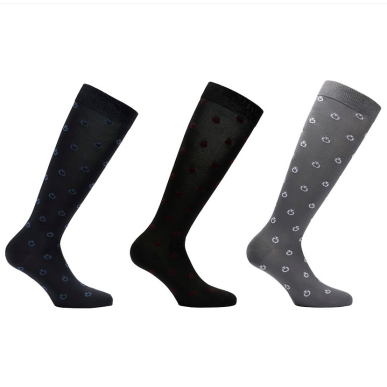 Cavalleria Toscana - Accessoires - Coffret de 3 Paires Unisexe Mini Logo CZN033 Gris/Noir/Bleu