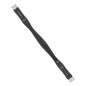 Sangle anatomique en cuir lisse Prestige Noir
