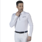 Polo de compétition manches longues pour homme Flags and cup Comodoro blanc Polo de compétition manches longues pour homme Flags and cup Comodoro blanc