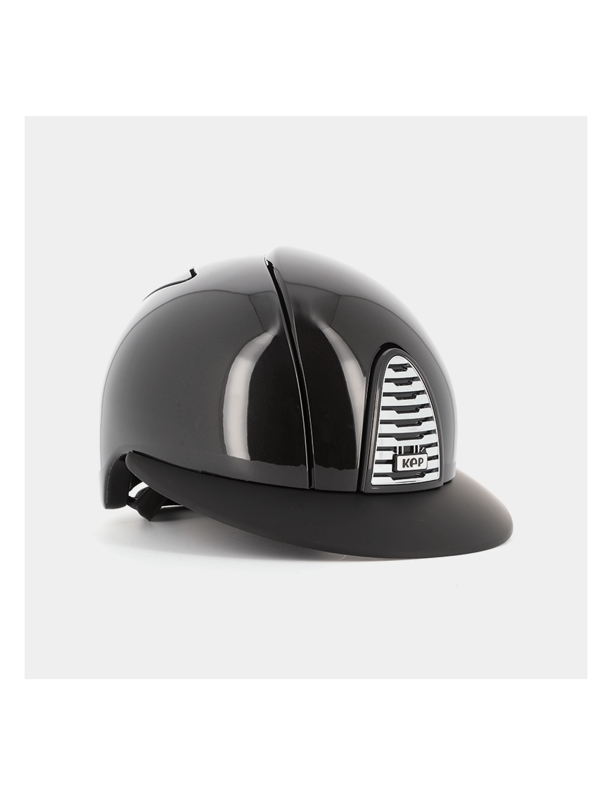 Casque KEP Cromo 2.0 noir glossy visière polo large Casque KEP Cromo 2.0 noir glossy visière polo large