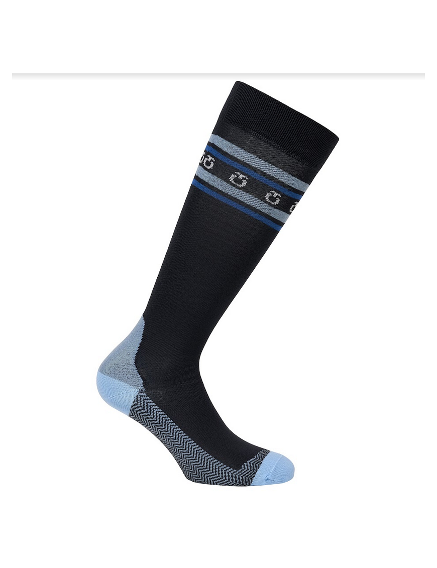 Chaussettes Cavalleria Toscana Lot de 1 Paire Unisexe Gris/Bleu