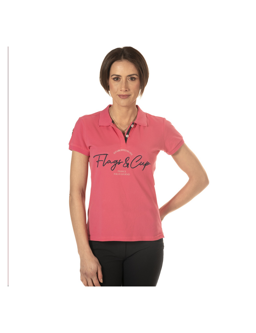 Polo Fille Flags and cup Salta Fuschia Polo Fille Flags and cup Salta Fuschia