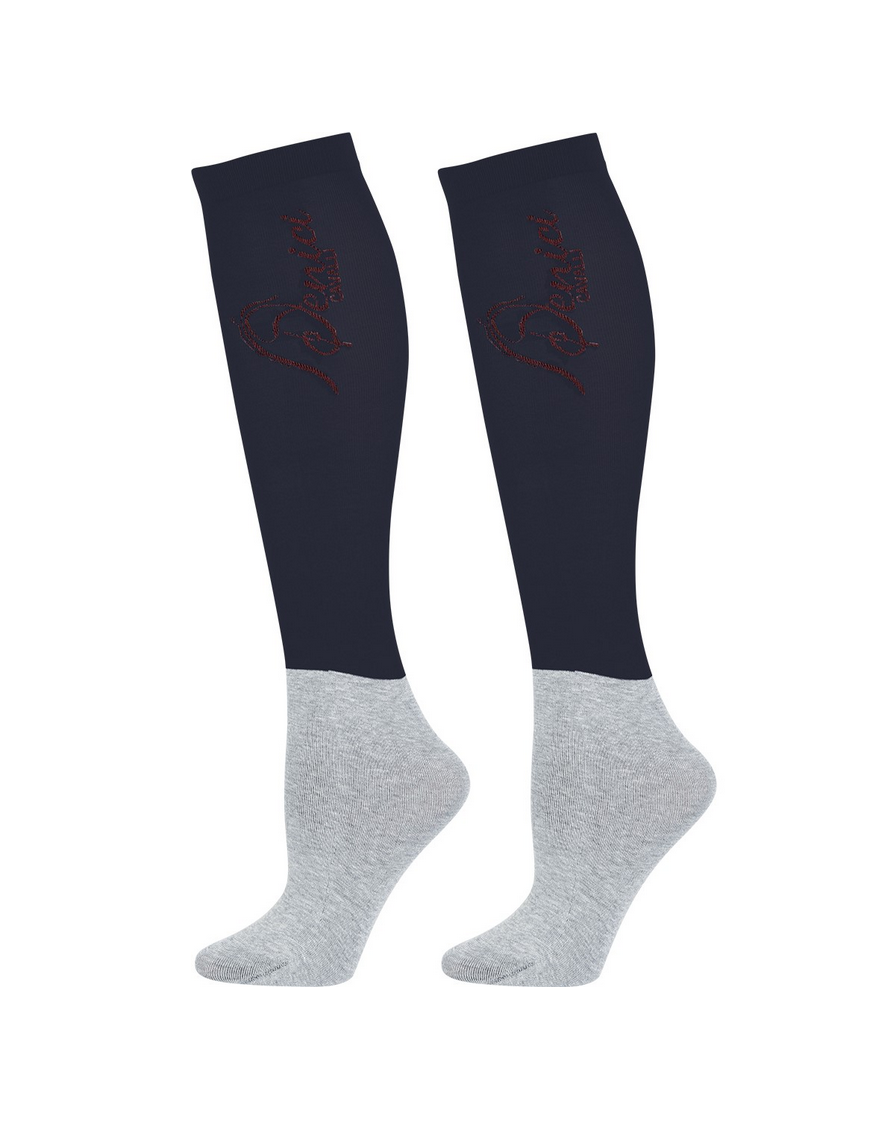 Lot de 3 paires de chaussettes fines Denici Cavalli Harry's Horse Marine