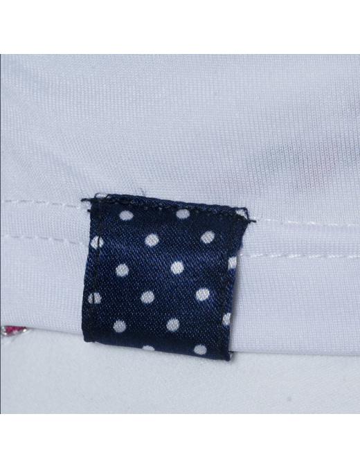 Polo de compétition enfant manches courtes Flags and cup Clorinda Blanc