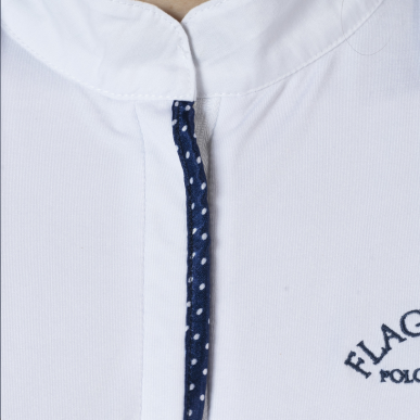 Flag's And Cup - Polos et Chemises - Polo Fille Clorinda Manches courtes Blanc