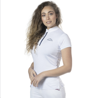 Flag's And Cup - Polos et Chemises - Polo Fille Clorinda Manches courtes Blanc